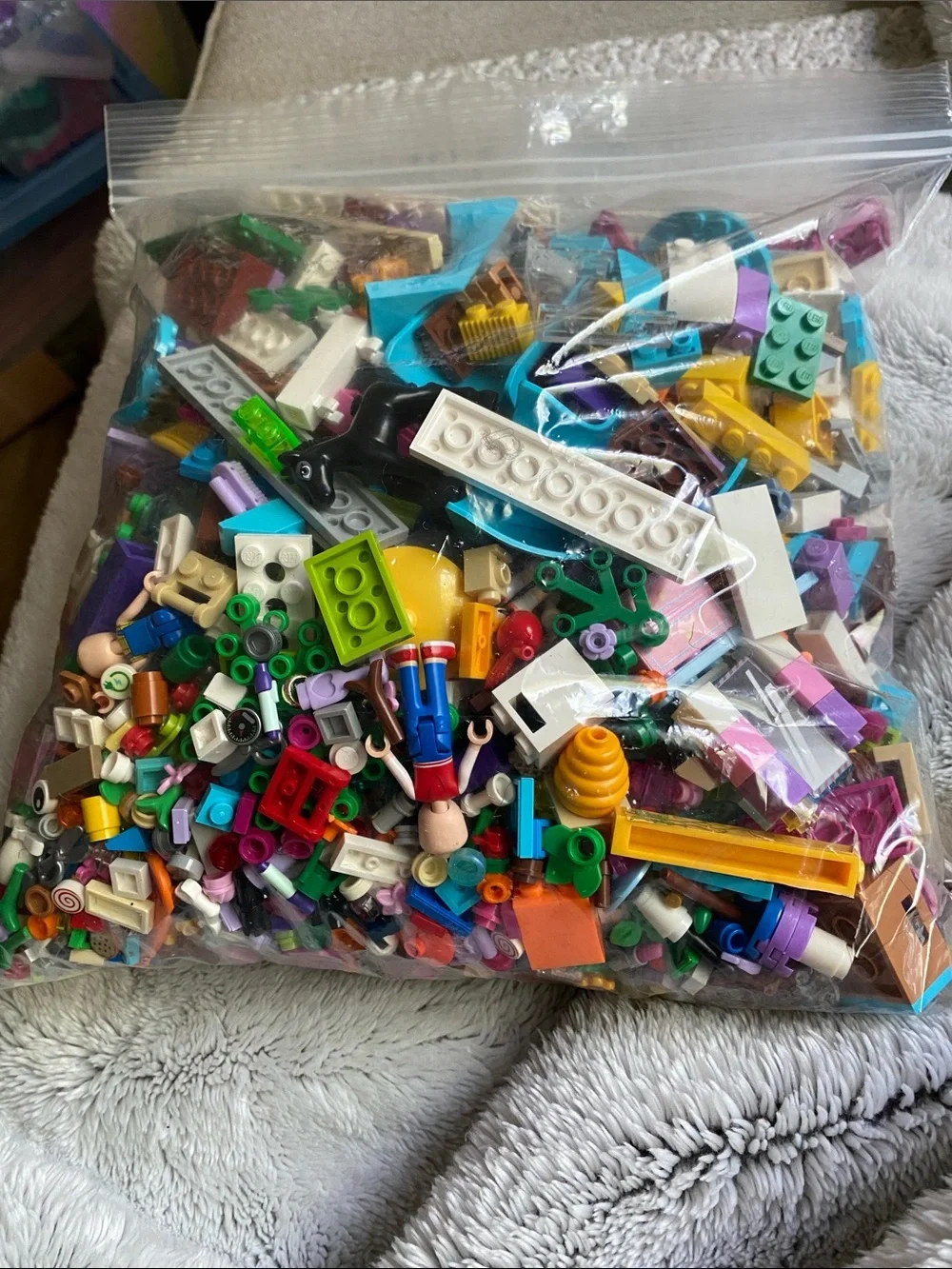 Mixed Small Building Bricks Assortment - Colorful Loose Pieces Lego